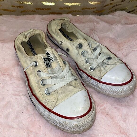 Converse Allstar women’s size 6.5 canvas cinch scrunch back slip on sneakers - Picture 1 of 6